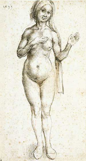 Albrecht Dürer: Female, drawing