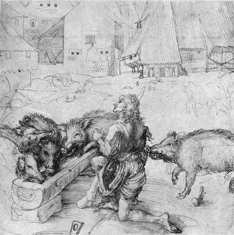 Albrecht Dürer: The Prodigal Son among the Swine