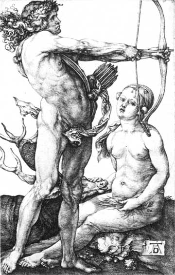 Albrecht Dürer: Apollo and Diana