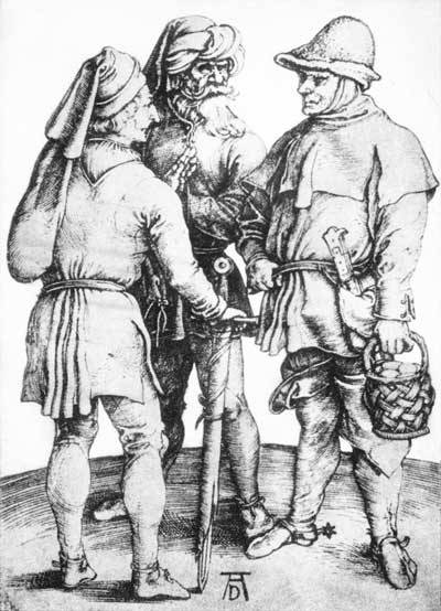Albrecht Dürer: Three Peasants in Conversation