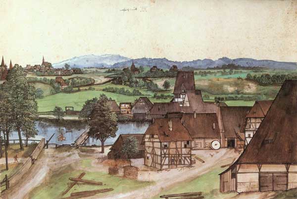 Albrecht Dürer: The Water-drawing Mill