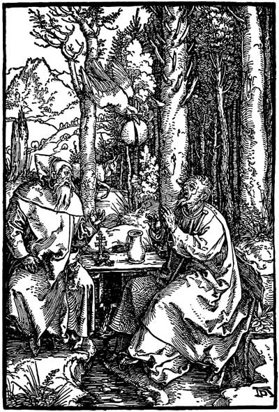 Albrecht Dürer: The Hermits St. Anthony and St. Paul
