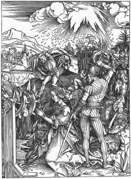 Albrecht Dürer: The Martyrdom of St. Catherine, woodcut