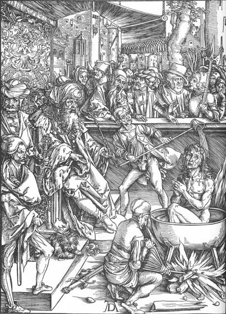 Albrecht Dürer: The Martyrdom of St John the Evangelist, woodcut
