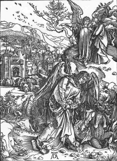 Albrecht Dürer: The Angel with the Key to the Bottomless Pit
